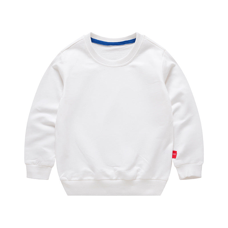 Boys Korean Round Neck Solid Color Loose Long Sleeve Pullover Boys Korean Round Neck Solid Color Loose Long Sleeve Pullover